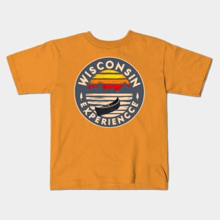 Wisconsin Experience Tourism Design Kids T-Shirt